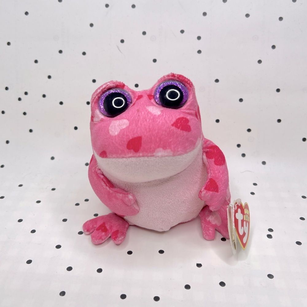 💗 Beanie Boos 💗 2013 Smitten the Frog limited retired Valentines Day edition